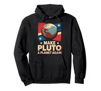Rétro Make Pluton a Planet Again Distressed Texas Space Sweat à Capuche