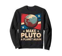 Rétro Make Pluton a Planet Again Distressed Texas Space Sweatshirt