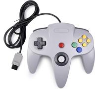 Rétro Manette 64 N64 Contrôleur,Manette De Jeu Manette Filaire Pour 64 Console N64,Gris