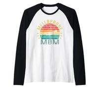 Retro Marching Band Mom & Music Humour Manche Raglan