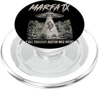 Retro Marfa TX UFO Alien Yall pensait qu'Austin était Un Art étrange PopSockets PopGrip pour MagSafe