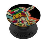 Retro Master Builder Dabbing Blocks Bricks Funny Toy Builder PopSockets PopGrip Adhésif