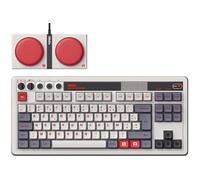 8Bitdo Clavier mécanique Retro 87 touches BT/2.4G/USB-C 2 boutons programmables Win/Android AZERTY