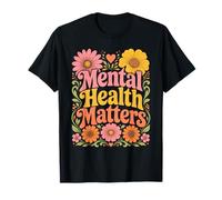 Retro Mental Health Matters Inspirational Awareness Graphic T-Shirt