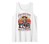 Rétro Mexican Heritage Wild West Squelette Cowboy Vintage Débardeur