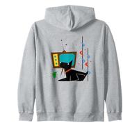 Retro Mid Century Modern Dog 1950s Midcentury Aesthetic Sweat à Capuche