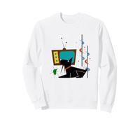 Retro Mid Century Modern Dog 1950s Midcentury Aesthetic Sweatshirt