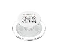 Retro Mid-Century Modern Dog 50's 60's Style Funny Dog Cute PopSockets PopGrip pour MagSafe