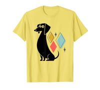 Retro Mid-Century Modern Dog 50's 60's Style Funny Dog Cute T-Shirt