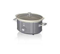 Retro Mijoteuse 3,5L Poêle Amovible en Céramique Antiadhésive, Vintage,, SF17021GRNEU, 200, Gris