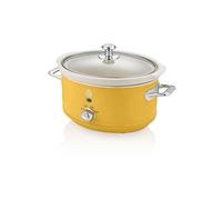 Retro Mijoteuse 3,5L Poêle Amovible en Céramique Antiadhésive, Vintage,, SF17021YELNEU, 200, Jaune