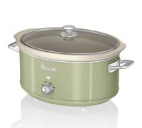 Retro Mijoteuse 6,5L Poêle Amovible en Céramique Antiadhésive, Vintage 320 Vert SF17031GNEU
