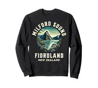 Retro Milford Sound Nouvelle-Zélande | Fiordland Sweatshirt
