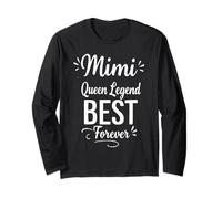 Retro Mimi Best Queen Legend Forever - Proud Mimi Grandma Manche Longue