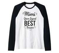 Retro Mimi Queen Legend Best Forever - Proud Mimi Grandma Manche Raglan