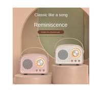 RéTro Mini Haut-Parleur Bluetooth Lecteur de Musique Classique Son StéRéO Subwoofer Portable DéCoration Haut-Parleurs Maison C
