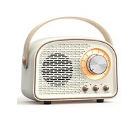 RéTro Mini Haut-Parleur Bluetooth Lecteur de Musique Classique Son StéRéO Subwoofer Portable DéCoration Haut-Parleurs Maison A