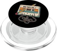 Retro Mixtape Volume 1 Cassette Graphique Musique Lovers Vintage PopSockets PopGrip pour MagSafe