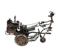 Rétro Modèle de Tracteur Sculpture Décorative Créative, en Fer Forgé | Acier, Objet de Collection, Ornement pour Bureau et Table, Style Artisanal pour Maison