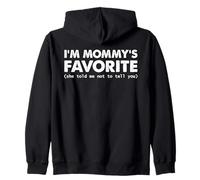 Rétro Mommy's Favorite Funny Family Teasing Kids Humour Citation Sweat à Capuche