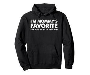 Rétro Mommy's Favorite Funny Family Teasing Kids Humour Citation Sweat à Capuche