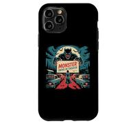 Rétro Monstre Drive-In Horreur Movie Art Vintage Coque pour iPhone 11 Pro