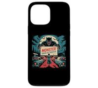 Rétro Monstre Drive-In Horreur Movie Art Vintage Coque pour iPhone 13 Pro Max