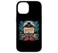 Rétro Monstre Drive-In Horreur Movie Art Vintage Coque pour iPhone 14