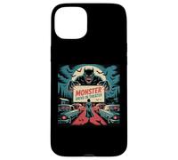 Rétro Monstre Drive-In Horreur Movie Art Vintage Coque pour iPhone 15 Plus