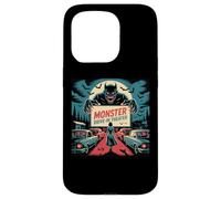 Rétro Monstre Drive-In Horreur Movie Art Vintage Coque pour iPhone 15 Pro
