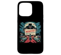 Rétro Monstre Drive-In Horreur Movie Art Vintage Coque pour iPhone 15 Pro Max