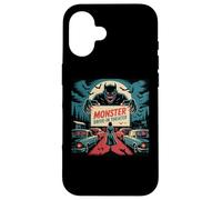 Rétro Monstre Drive-In Horreur Movie Art Vintage Coque pour iPhone 16