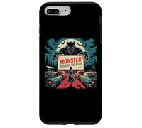 Rétro Monstre Drive-In Horreur Movie Art Vintage Coque pour iPhone 7 Plus/8 Plus