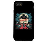 Rétro Monstre Drive-In Horreur Movie Art Vintage Coque pour iPhone SE (2020) / 7 / 8