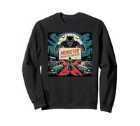 Rétro Monstre Drive-In Horreur Movie Art Vintage Sweatshirt