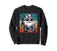 Retro Motorcycle Grandpa GNOME for Biker Vintage Dad Life Sweatshirt
