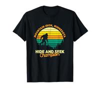 Retro Mountain Iron Souvenir du Minnesota Big Foot T-Shirt