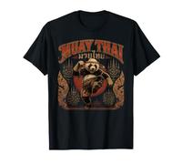 Rétro Muay Thai Camp Boxe Thaï Training Guerrier Panda T-Shirt