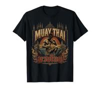 Rétro Muay Thai Camp Boxe Thaï Training Guerrier T-Shirt
