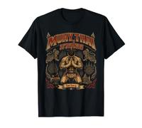 Rétro Muay Thai Éléphant Boxe Thaï Thaïlande T-Shirt