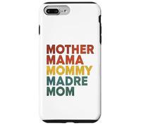Retro Multilingual Mom Typography Bold Motherhood Statement Coque pour iPhone 7 Plus/8 Plus