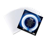 Retro musique Lot de 100 pochettes extérieures de disques en vinyle de 12 pouces, cristallines et infroissables, pour les albums LP simples, doubles, triples et pliages en accordéon