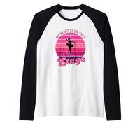 Retro My Heart Is On That Stage Dance Mom Ballerines vintage Manche Raglan