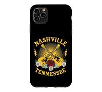 Retro Nashville TN Guitares électriques et Rose Flower Coque pour iPhone 11 Pro Max