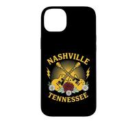 Retro Nashville TN Guitares électriques et Rose Flower Coque pour iPhone 14 Plus