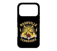 Retro Nashville TN Guitares électriques et Rose Flower Coque pour iPhone 17 Pro