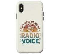 Rétro Ne m'obligez Pas à Utiliser ma Radio Voice Retro Coque pour iPhone X/XS