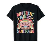 Rétro, neurodiversité, Noël, différents Esprits, même Magie T-Shirt