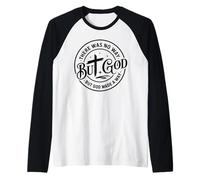 Retro No Way But God Uplifting - Foi Motivation Christian Manche Raglan