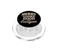 Rétro Noël Vintage Vacances 70s Santa Groovy Xmas PopSockets PopGrip pour MagSafe